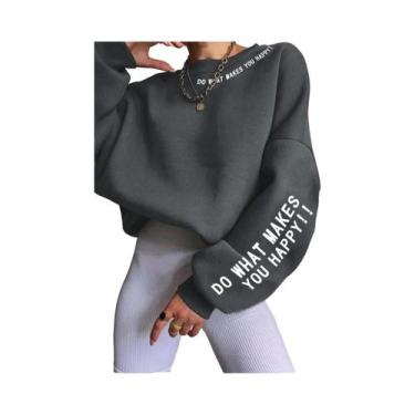 Imagem de Moletom Feminino Quente E Macio Com Capuz, Estilo Streetwear, Estampa 