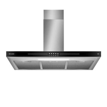 Imagem de Coifa de Parede Mueller Plana 90cm Inox MCP90K, Cinza, 110V