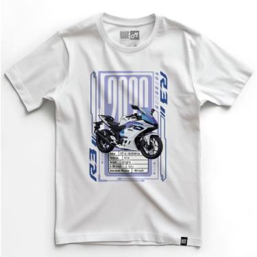Imagem de Camiseta 100% Algodão Moto R3 Speed GP Racer Premium - The Route, Bran