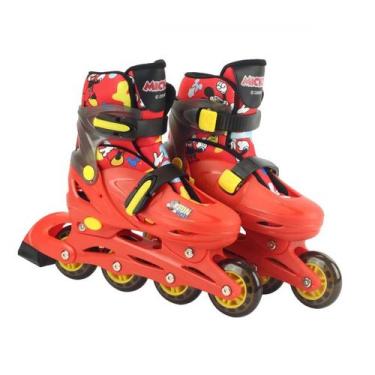 Imagem de Patins 2x1 Mickey 4 Rodas - DI0008 - BBR Toys