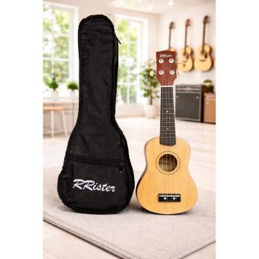 Imagem de Ukulele RRister Completo Soprano com Capa Afinador Cordas e Palhetas