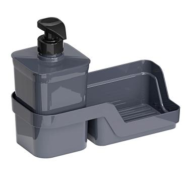 Imagem de Porta Detergente e Esponja 500ml Flat Chumbo Nitron