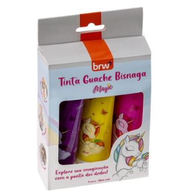 Imagem de Tinta guache bisnaga 60ml magic - cx c/ 3un - BRW