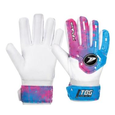 Imagem de Luva Goleiro Campo Poker Training Basic Junior -, Azul, Rosa, 7