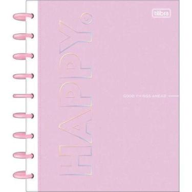Imagem de Caderno tilidisco capa dura colegial 1 matéria happy 80 folhas tilibra