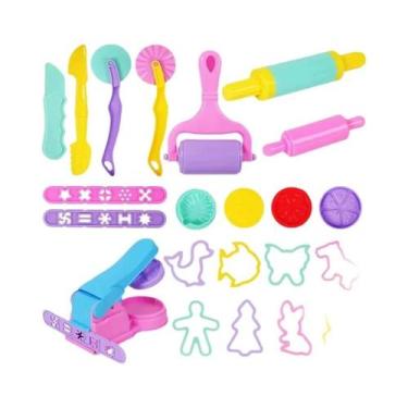 Imagem de Conjunto De Ferramentas De Massinha Colorida Para Crianças, Moldes De 