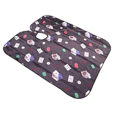 Imagem de Vestido de coloração de cabelo, material de poliéster capa de cabeleireiro lavável à máquina à prova d'água para casa para salão de beleza para barbeiro