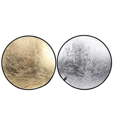Imagem de Refletor de estúdio fotográfico, refletor de iluminação elástico de 80 cm / 31,5 pol. Com bolsa de transporte para fotografia interna e externa
