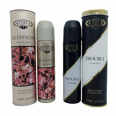 Imagem de Perfume Cuba Blossom Feminino Importado + Cuba Trouble Importado 100 ml