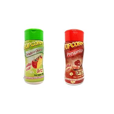 Imagem de Temperos P/ Pipoca Popcorn Cx 12 Frascos. 6 Tomate e Queijo - 6 Presunto