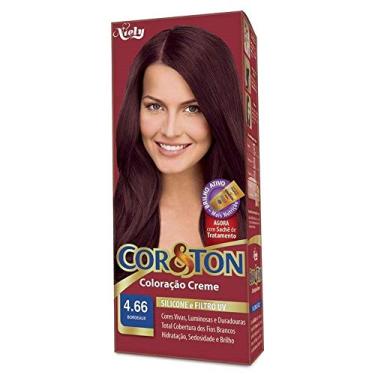 Imagem de Kit Tintura Cor & Ton 4.66 Bordeaux 180 G, Niely