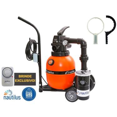 Imagem de Carrinho Filtro E Bomba F300 Para Piscinas 16.000 Nautilus
