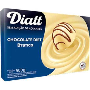Imagem de Barra De Chocolate Diet Branco 500g - Diatt