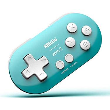 Imagem de 8Bitdo Zero 2 Mini Bluetooth Gamepad for Switch Windows Android MacOS Steam Raspberry Pi (Turquoise)