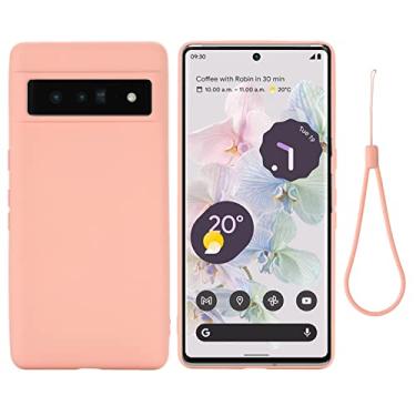 Imagem de For Google Pixel 7 Pro Pure Color Liquid Silicone Shockproof Phone Case
