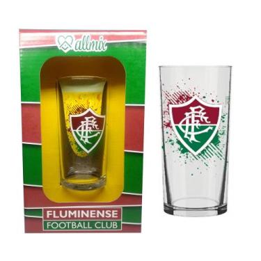 Imagem de Copo Long Drink Do Fluminense 300 Ml Em Caixa Personalizada - Allmix