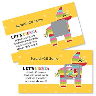 Imagem de Big Dot of Happiness Let's Fiesta - Cartas raspadinhas do jogo Mexican Fiesta - 22 unidades