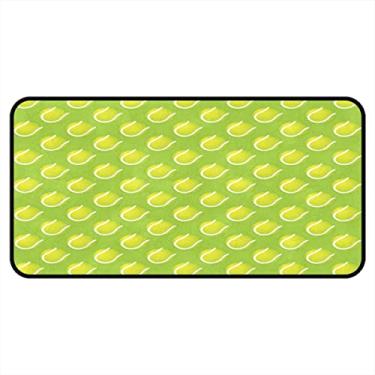 Imagem de Vijiuko Tapetes de cozinha bolas de tênis verde esporte área de cozinha tapetes e tapetes antiderrapante tapete de cozinha tapete de pé lavável para chão de cozinha escritório em casa pia lavanderia interior exterior 101,6 x 50,8 cm