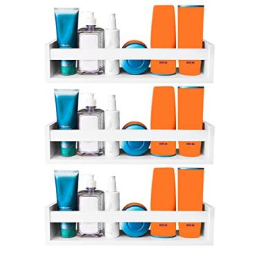 Imagem de Prateleira Nicho Para Banheiro Cosméticos Perfume Kit 3 peças