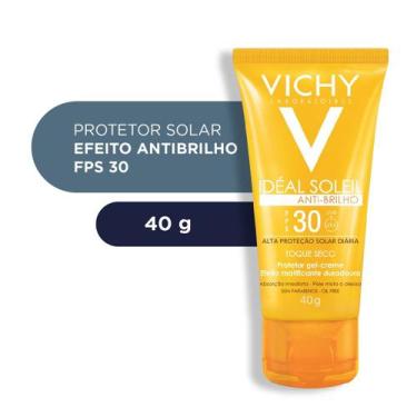 Imagem de Protetor Solar Facial Vichi Idéal Soleil Anti-Brilho Fps30 - Vichy