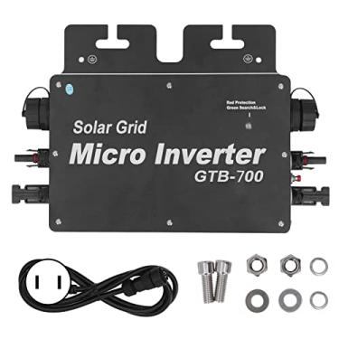 Imagem de 700 W Grid Tie Micro Inversor AC para AC WiFi Controle Microinversor de Energia Solar 120 V 230 V (Preto)