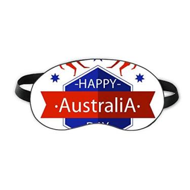 Imagem de Happy Australia Day Ostrich and Star Illustration Sleep Eye Shield Soft Night Blinfold Shade Cover