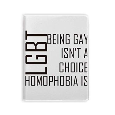 Imagem de Diário de capa macia LGBT com estampa de bandeira de arco-íris ou não