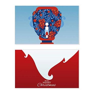 Imagem de Rússia National Symbol Vaso Pattern Holiday Holiday Merry Christmas Parabéns Card Christmas Letter Message