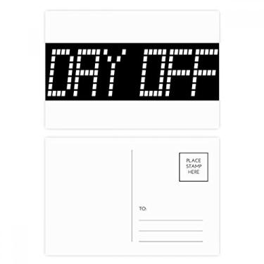 Imagem de Holiday Starts Day Off Conjunto de cartões postais de aniversário, cartão de agradecimento