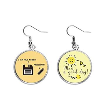 Imagem de Desenvolvimento de disco rígido, armazenamento de mídia, gota, sol, flor, brincos, bijuterias, moda