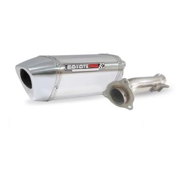 Imagem de Escape/Ponteira Coyote TRS 200mm Alumínio - CB 500 X ano 2020 em diante - Polido