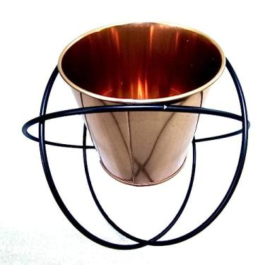 Imagem de Cachepot Decorativo Metal Cobre 20x17,5CM QF0009