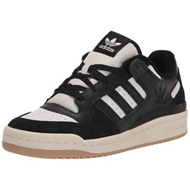 Imagem de adidas Originals Tênis infantil unissex Forum Low, Preto/Branco/Branco Creme, 5 Big Kid