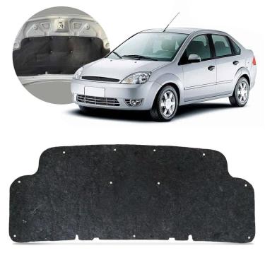 Imagem de Forro Capô Manta Acústica Fiesta Hatch Sedan 2003 a 2014 Antirruído Isolante com Presilha Grud Gtc 5278