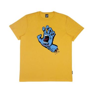 Imagem de Camiseta Santa Cruz Screaming Hand Front Masculina Amarelo