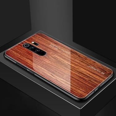Imagem de Capa de telefone de grão de madeira para xiaomi note 9 pro vidro temperado capa dura para xiaomi poco x3 pro f3 para redmi note 10 9 8 pro,05, para mi 10t