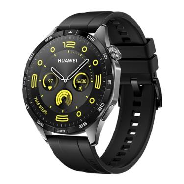 Imagem de Smartwatch HUAWEI Watch GT 4 46 mm, até 2 semanas de vida útil da bateria, posicionamento GNSS de cinco sistemas de banda dupla, compatível com iOS e Android Black