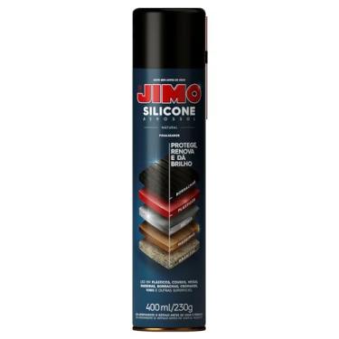 Imagem de JIMO Silicone Protege Lubrifica Renova Super Brilho no Carro Casa Eletrodoméstico Natural Sem Cheiro Aerossol 400ml