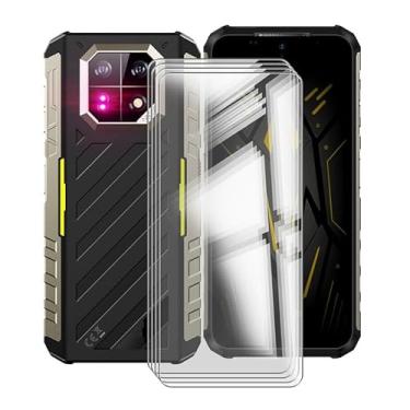 Imagem de HGJTFANY [Pacote com 4] para Ulefone Armor 22 Película protetora de tela temperada, alta transparência [dureza 9H] [livre de bolhas] Película protetora de vidro temperado para Ulefone Armor 22 (6,58