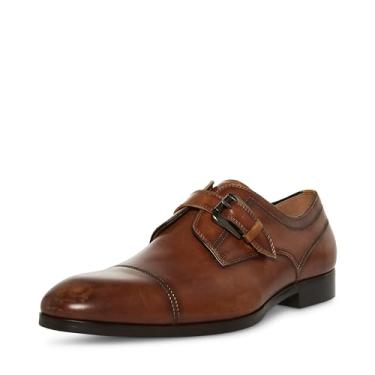 Imagem de Steve Madden Mocassim masculino Covet Monk-Strap, Couro conhaque, 44
