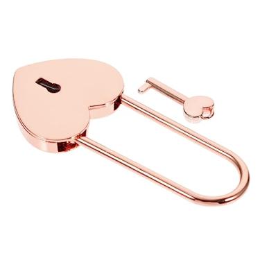 Imagem de DOITOOL bloqueio de amor mini armário chaveiro de ouro decorações de casamento malas fechaduras de mochila pequena fechaduras de armário pequeno miniatura fechadura pequena foto lembrança