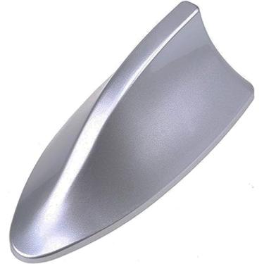 Imagem de Nandos-Store - Antena NSmart universal de rádio de carro durável com barbatana de tubarão e normal rádio para todos os carros (Prata, SHARK)