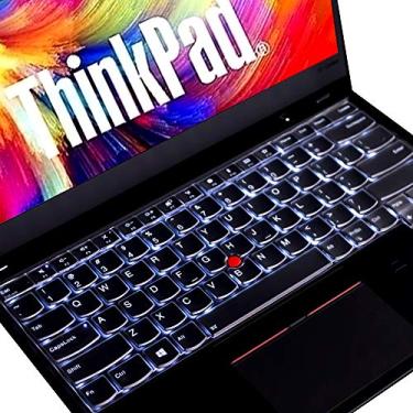 Imagem de Capa de teclado para Lenovo ThinkPad 35.6 cm E14 Gen 4 3 2 1, Thinkpad E480 E485 E490 E475 E470 E470c, ThinkPad T460(s) T470(s) T480(s) T490/S T495(S), ThinkPad L390 L390 L460 L 470 L480, Thinkpad