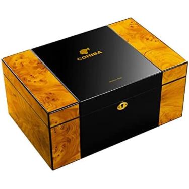 Imagem de Caixa de charuto vintage umidor de charutos umidor de charutos profissional loja de umidificadores de charutos