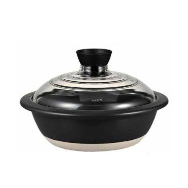 Imagem de HARIO Panela GDN-225-B-W com tampa de vidro nº 8, 2.324.5 ml (2.000 ml)