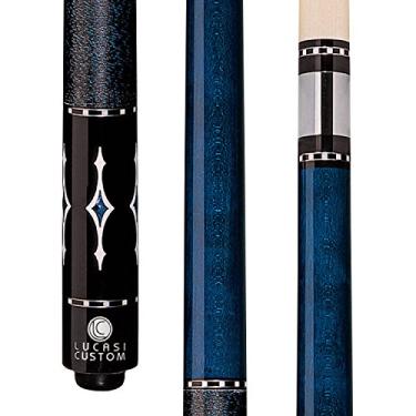 Imagem de Lucasi Taça de sinuca com olho de pássaro azul luminoso personalizado com incrustações de diamante azul e branco, 590 ml