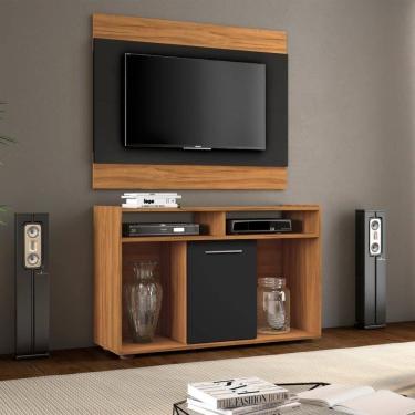 Imagem de Conjunto Rack Com Painel Para Tv Até 43 Polegadas Nápoles Notável