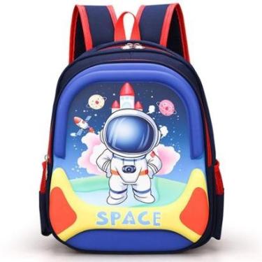 Imagem de Mochila Infantil Escolar Feminina Masculina Bolsa Escolar Astronauta Dinossauro Star Shop-Unissex
