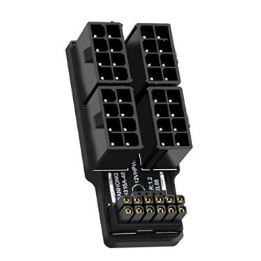 Imagem de cablecc ATX3.0 PCI-E 5.0 Power Modular 90 Graus 12VHPWR Adaptador Angulado para Quatro ATX 8P para 4080 5090TI 16Pin 12+4P Placa Gráfica
