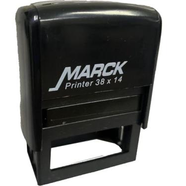 Imagem de Carimbo Automático, Carbrink, Autoentintado, Conferido, Preto, 38x14 mm